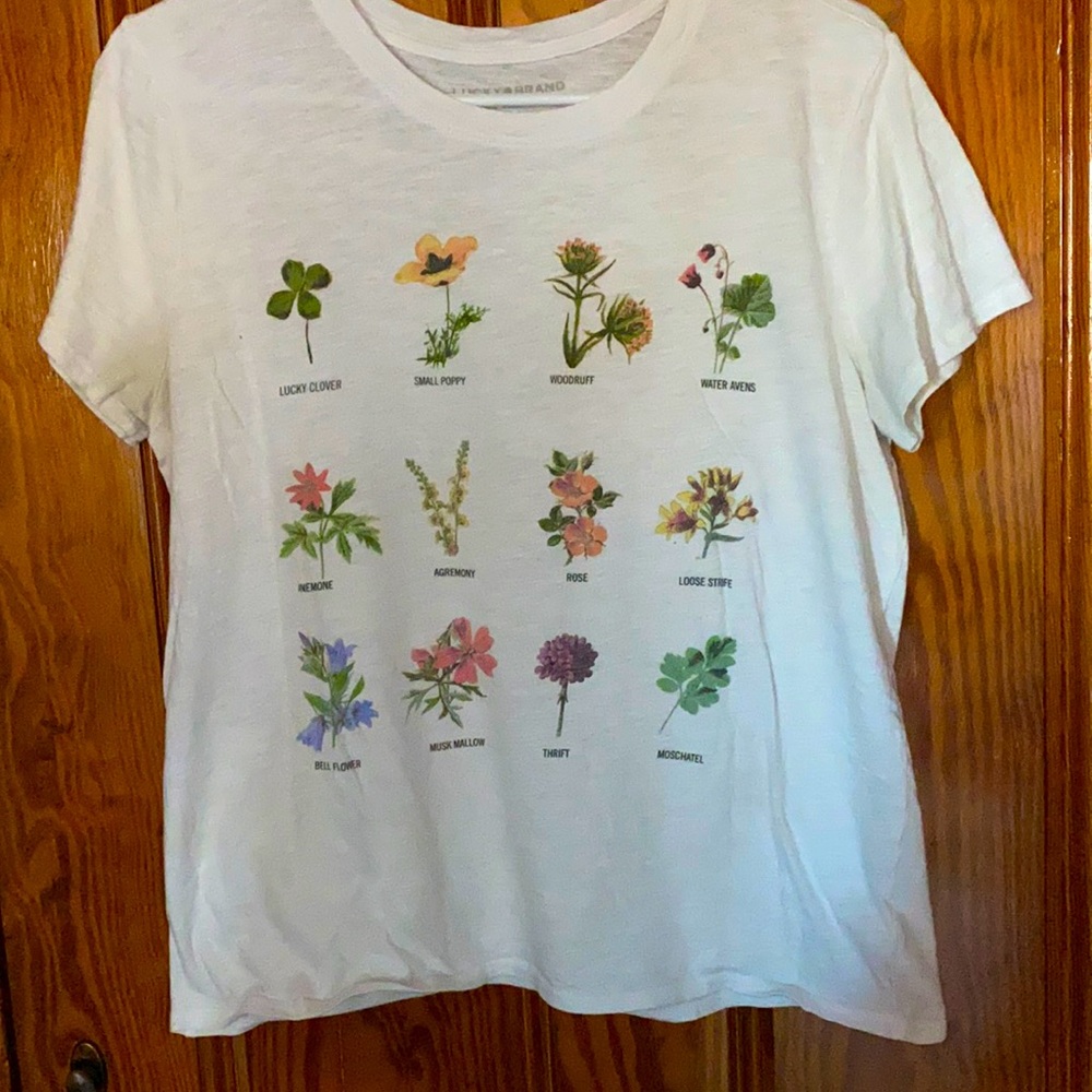 Lucky Brand Botantical Graphic T